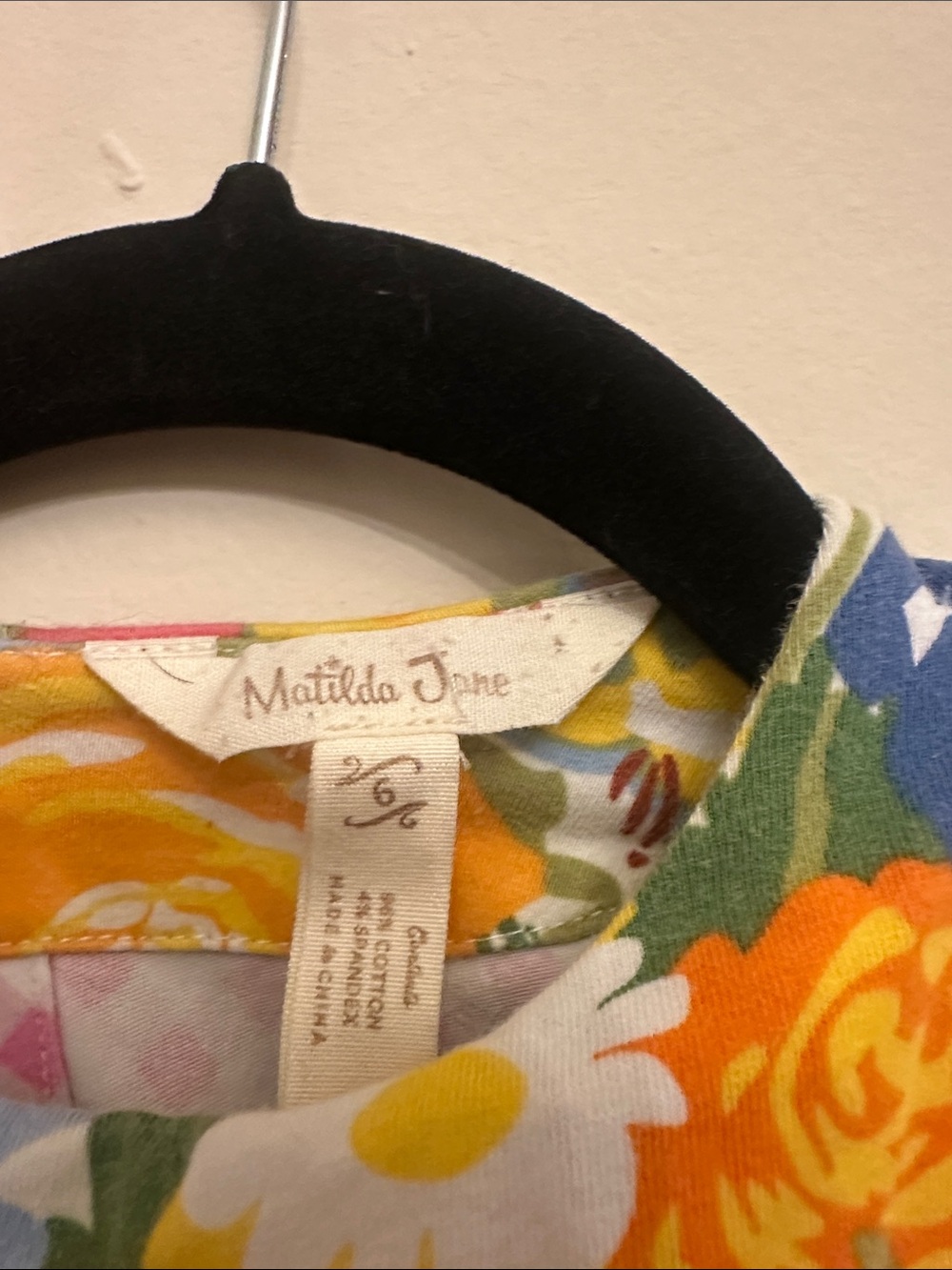 Matilda Jane Kid’s “Far Out” Floral Colorful Spring Sleeveless Maxi Dress Sz 6 - Picture 2 of 3